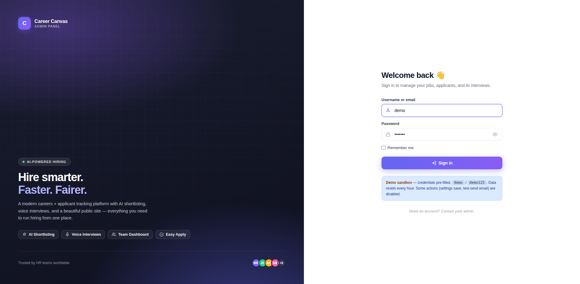 Admin Sign-in