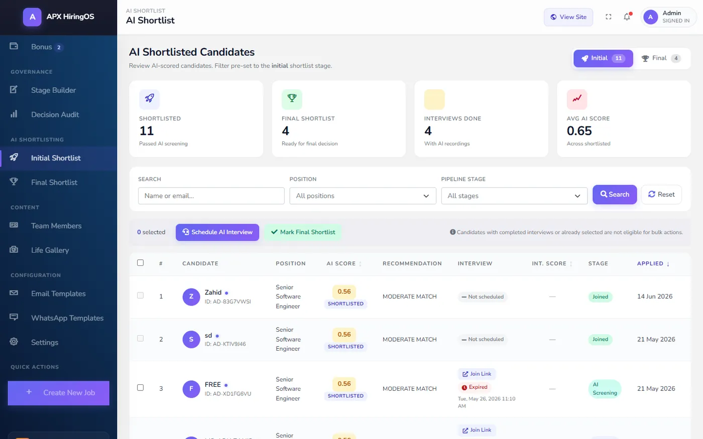 AI Recruitment Engine — FastAPI Microservice