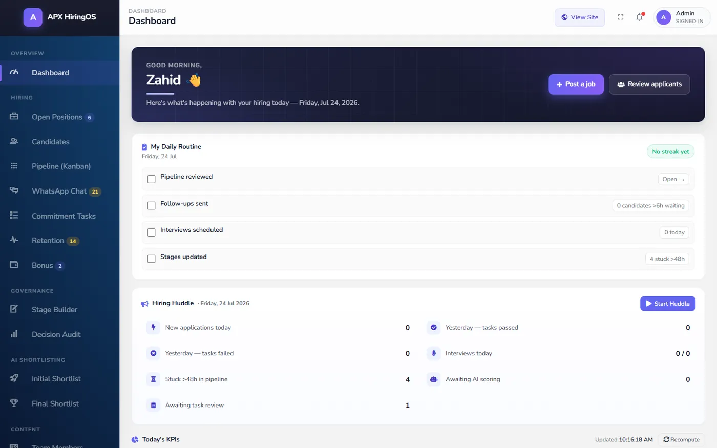 Career Canvas — AI-Powered Careers & Recruitment Platform, screen 2