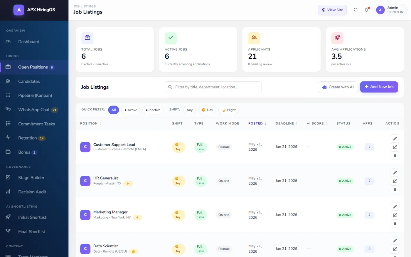 Career Canvas — AI-Powered Careers & Recruitment Platform, screen 4