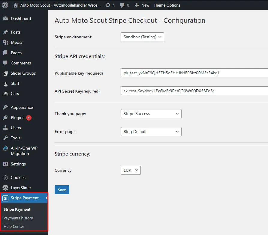 Custom Stripe & PayPal Checkout Plugin