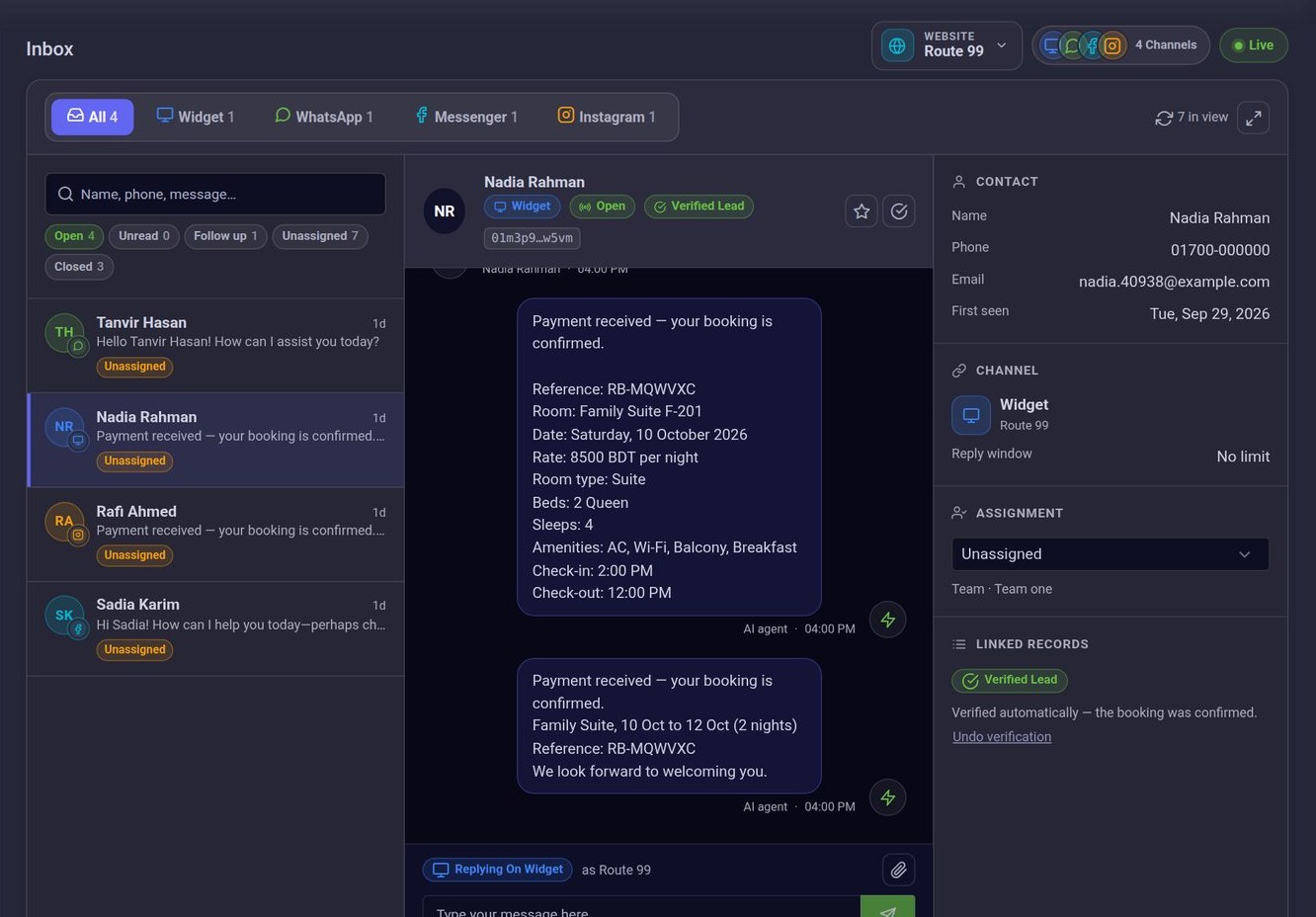 ConversaAI screen