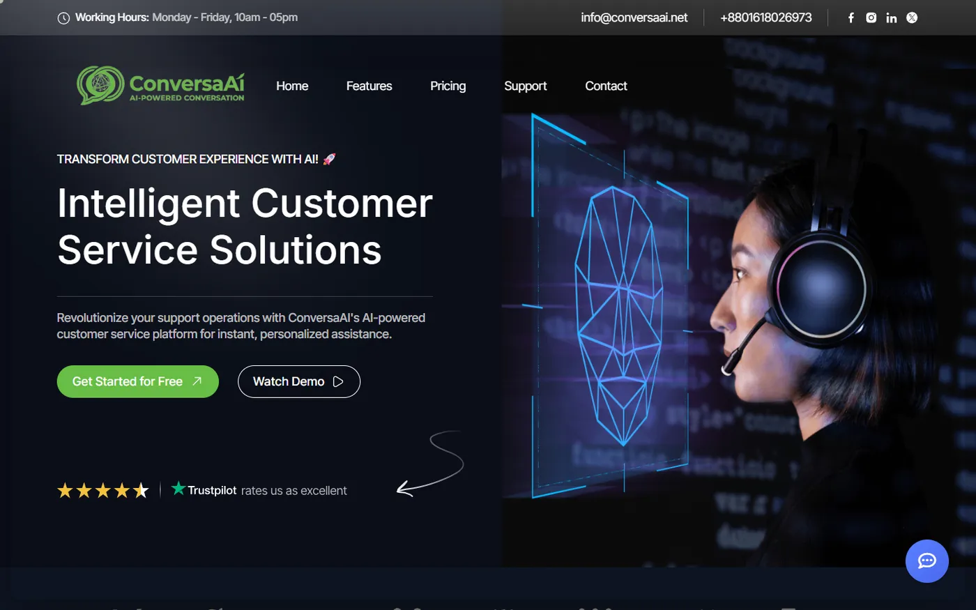 Conversa AI — Enterprise Support & Booking SaaS