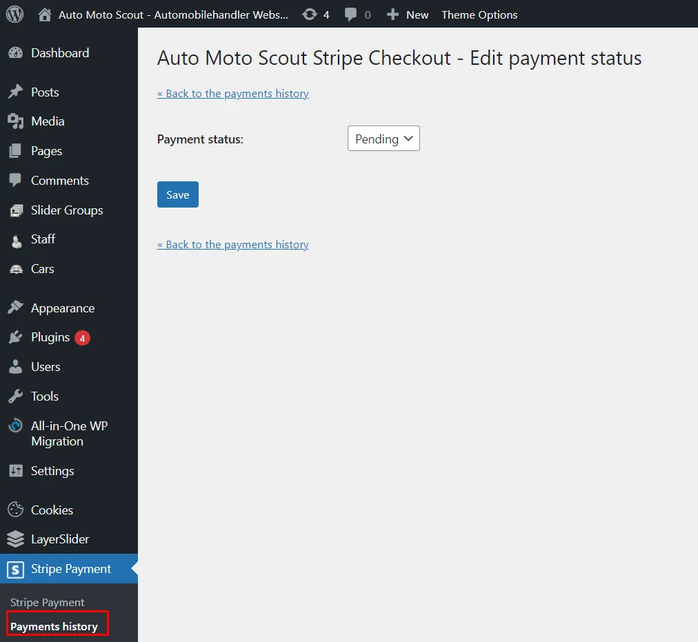 Custom Stripe & PayPal Checkout Plugin, screen 3