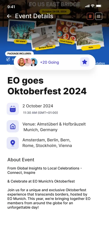 EO Bangladesh — Members Club & Events App, screen 3