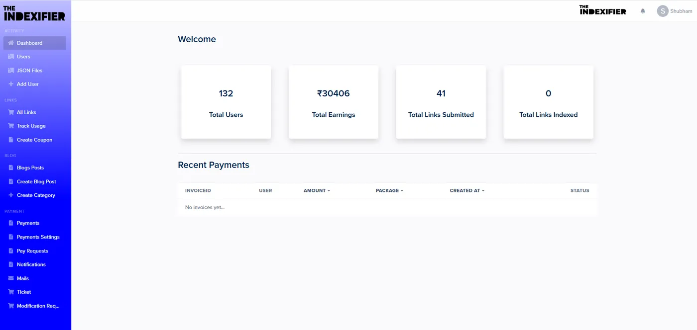 Indexifier — Backlink Indexing SEO SaaS, screen 2