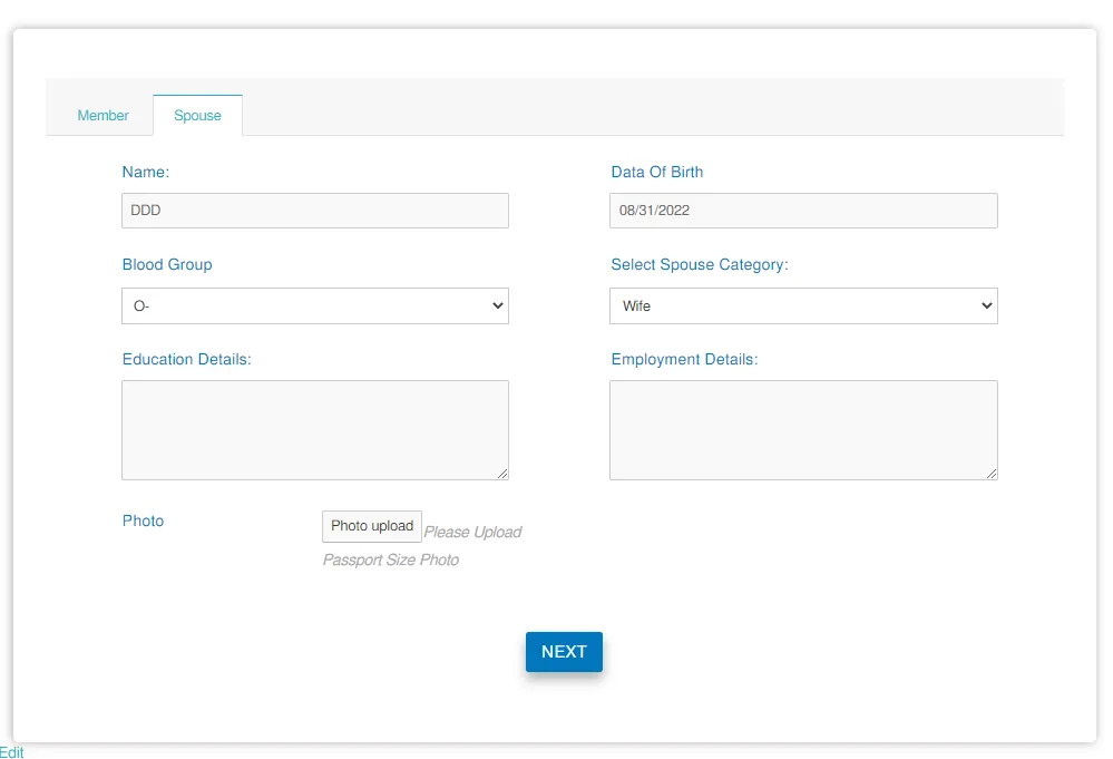Member Management Plugin (Alumni Registration), screen 4
